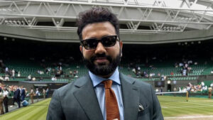 Rohit Sharma Arrives in Style at Wimbledon 2024 Semi Final Between Carlos Alcaraz & Daniil Medvedev