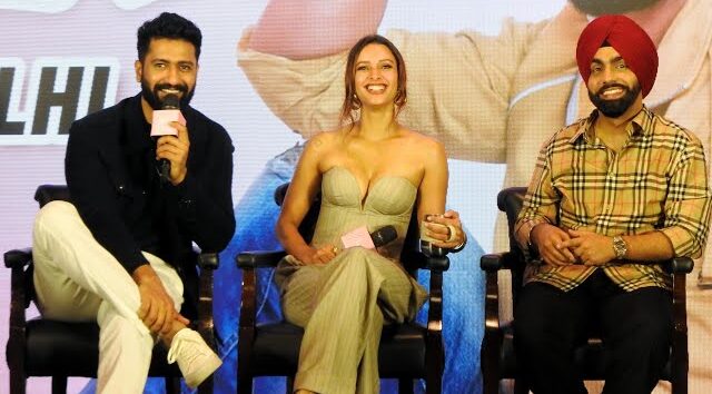 WATCH: Vicky Kaushal, Triptii Dimri, Ammy Virk Groove to “Tauba Tauba” While Promoting Their Film ‘Bad Newz’ in Delhi