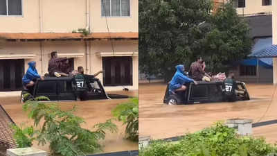 WATCH: Mahindra Bolero Cruises Through Floods in Kerela; Rescues Victims – Viral Video