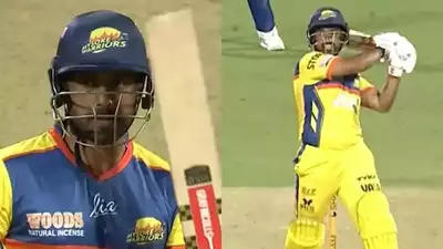 WATCH: Karun Nair’s Scintillating Innings of 124 Off 48 Balls in Maharaja Trophy T20 Match