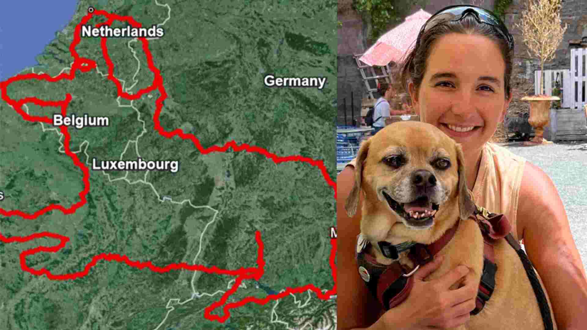 American Cyclist Honors Late Dog With 4,707 Km GPS Drawing, Sets World Record