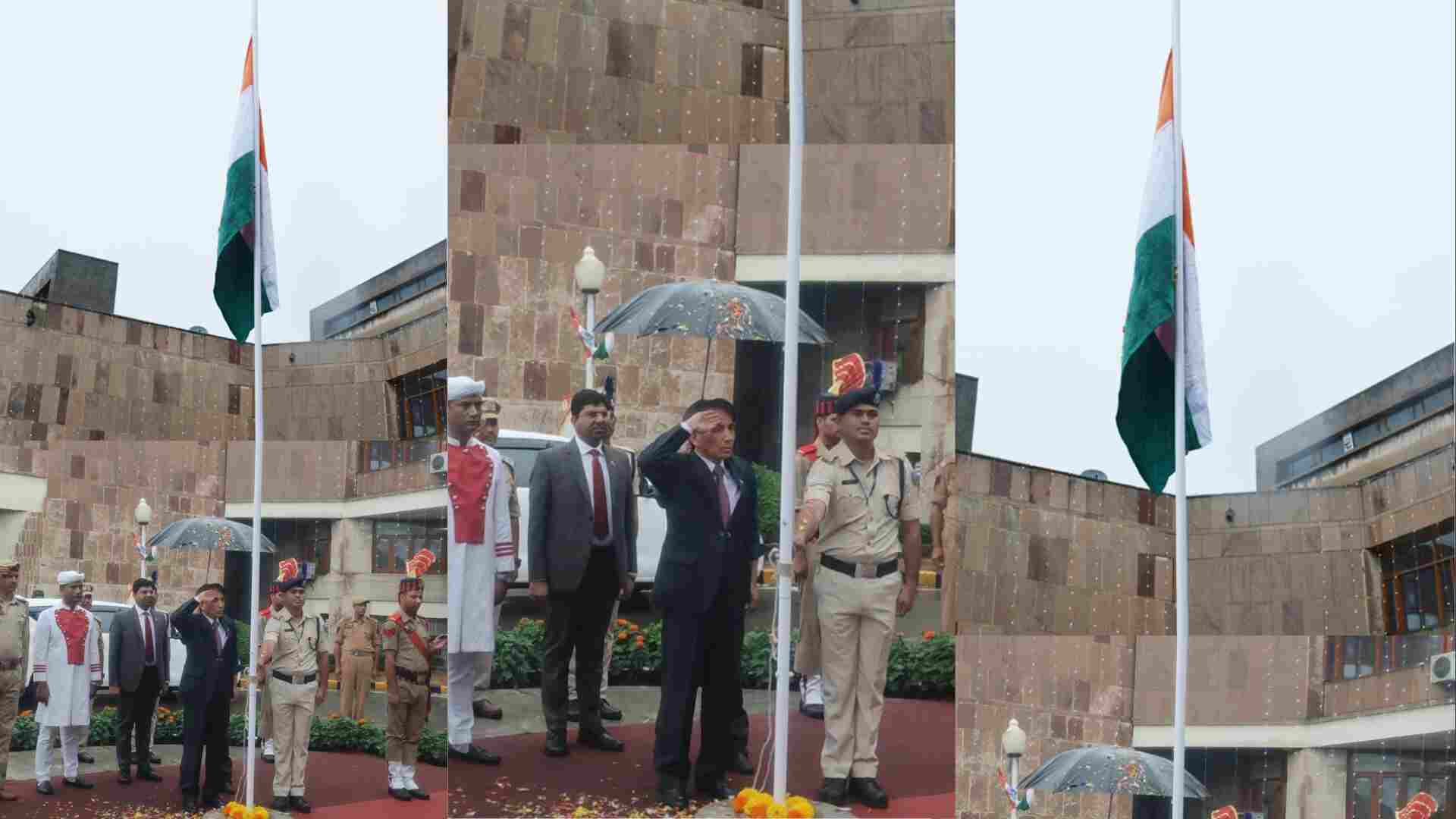 Chief Justice Hosts National Flag At High Court Srinagar