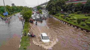 Delhi NCR Flooded: Commuters Face ‘Boating’ To Office After Heavy Rain