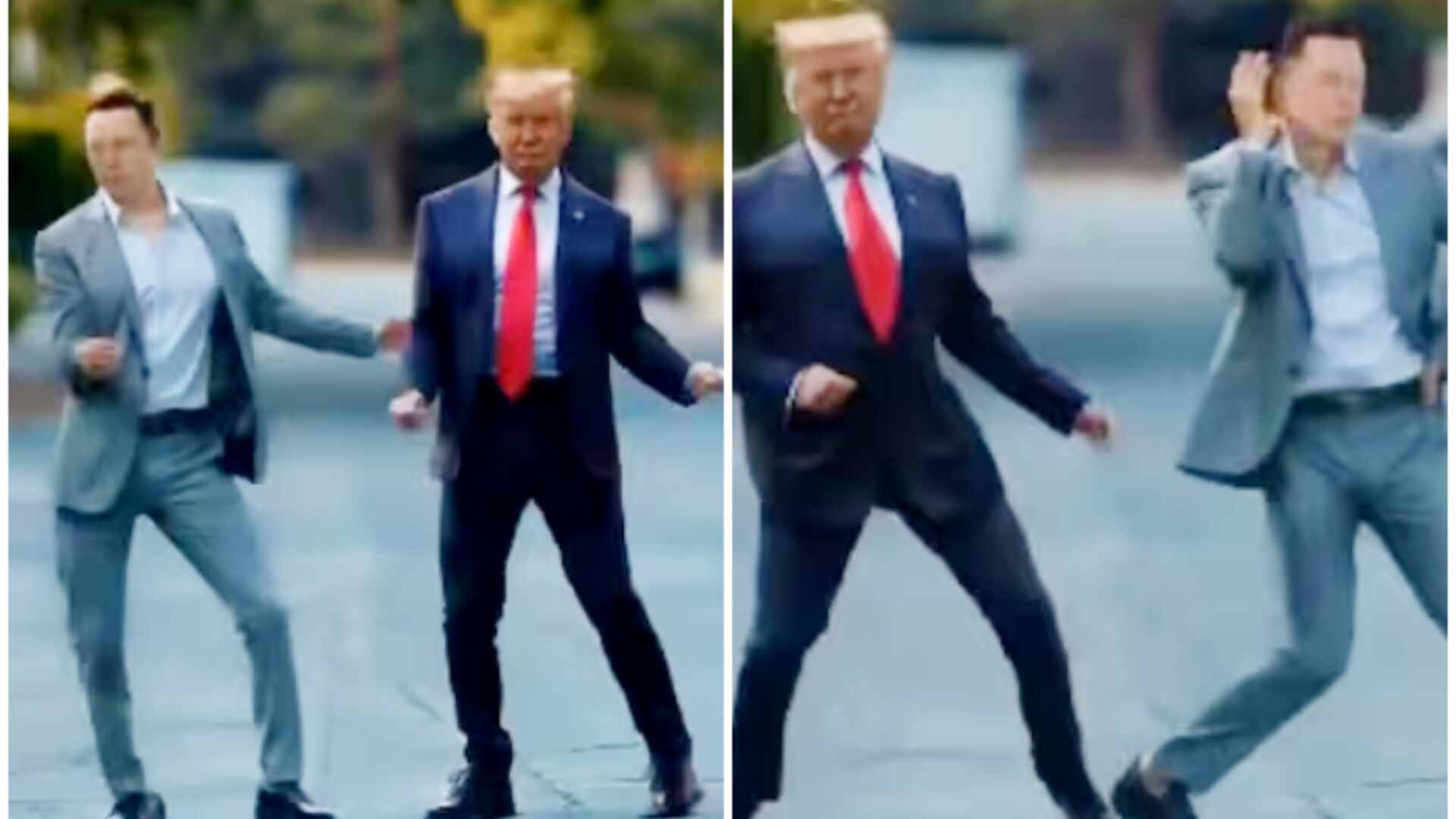 Elon Musk And Donald Trump Dance To 'Stayin' Alive'