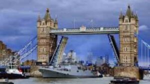 Indian Diaspora Celebrates INS Tabar’s Arrival At London’s Tower Bridge