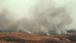 Hezbollah Fires Rockets At Northern Israel Following Israeli Airstrike