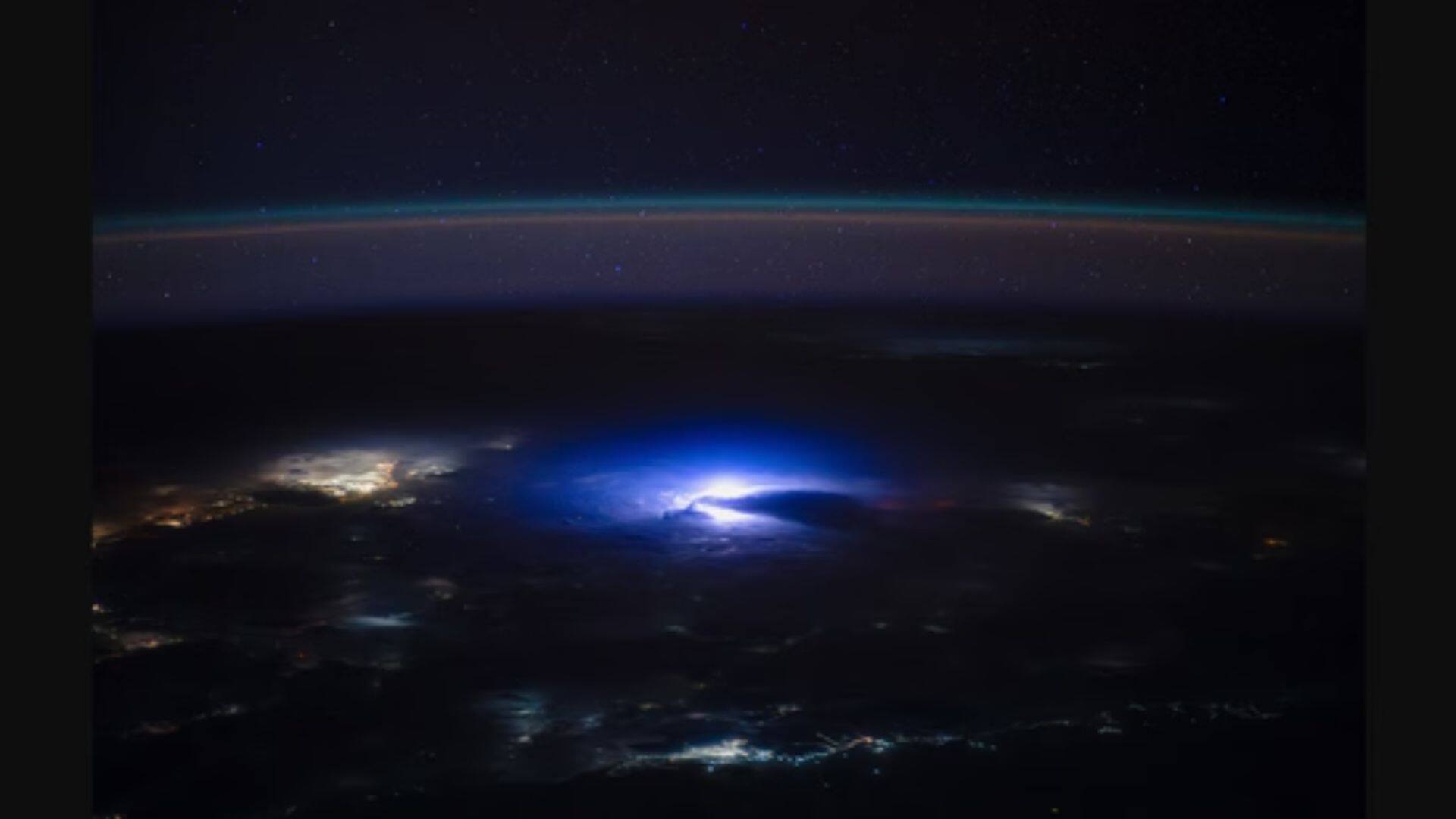 Astronaut Reveals Stunning Space Photo Of Nighttime Lightning Over India