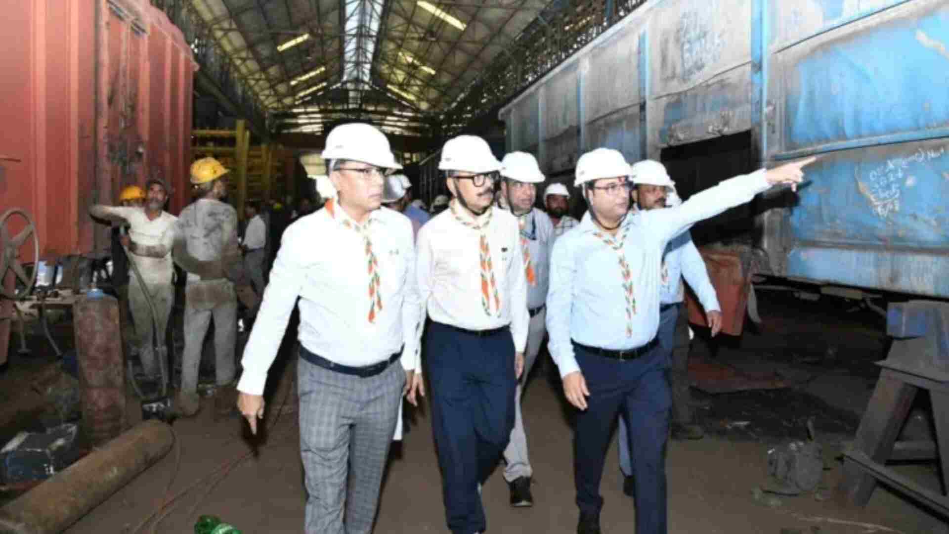 Northeast Frontier Railway GM Chetan Kumar Shrivastava Inspects Workshop At Bongaigaon