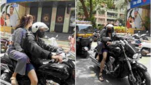 Rhea Chakraborty Spotted Riding Bike With Zerodha’s Co-Founder Nikhil Kamath