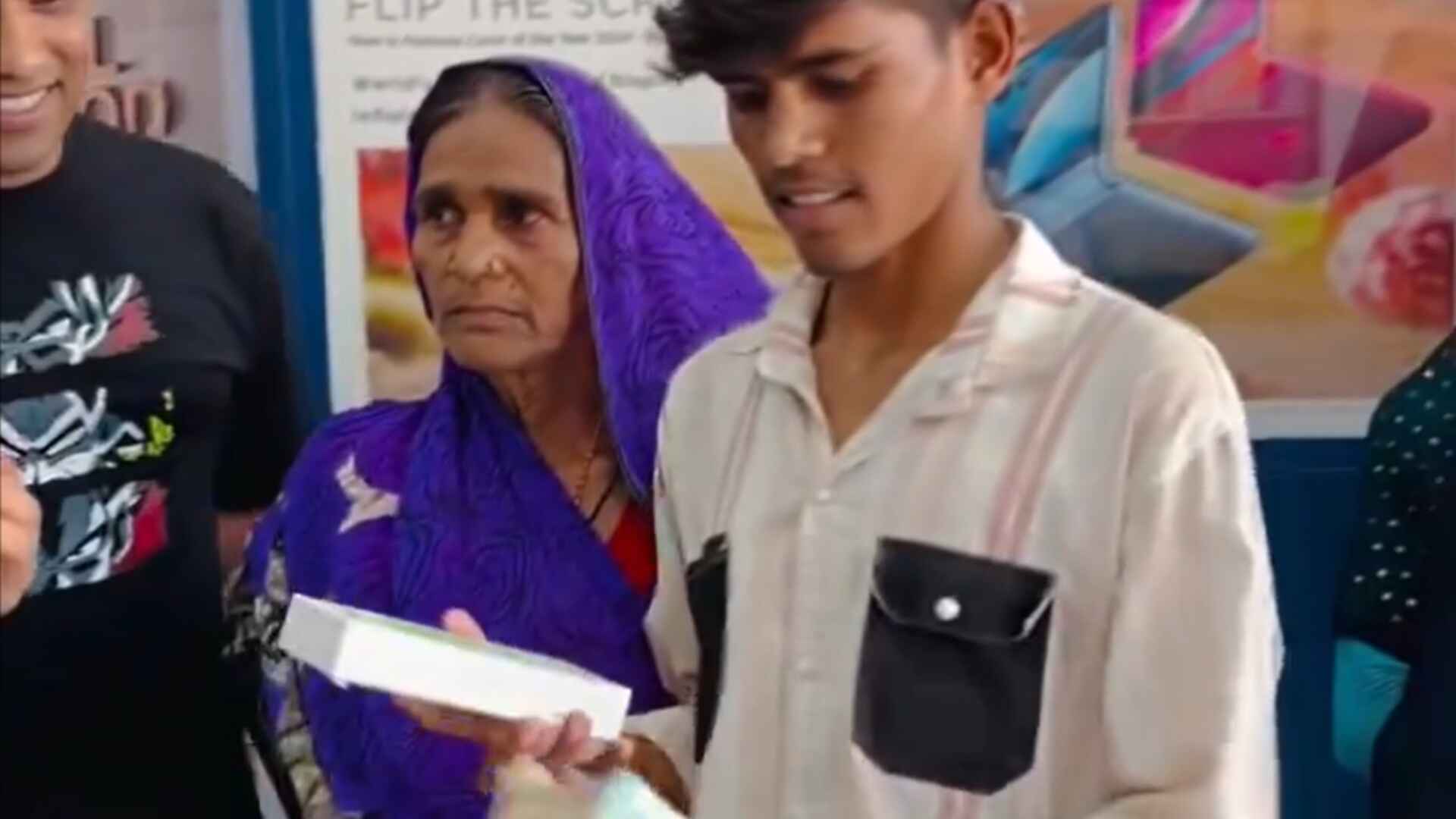 Temple Flower Seller Forced To Buy iPhone For Son,