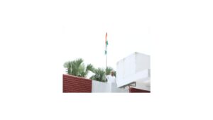 Gujarat CM Bhupendra Patel hoists national flag at his residence as part of ‘Har Ghar Tiranga’ campaign