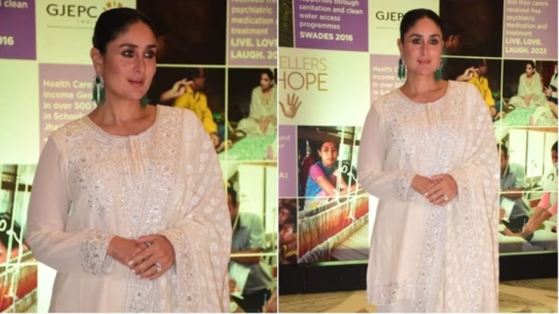 Kareena Kapoor’s Ivory Abu Jani Sandeep Khosla Suit Channels Geet from Jab We Met