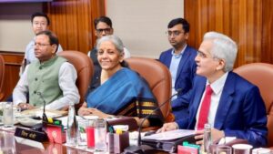 FM Nirmala Sitharaman attends RBI Board of Directors meeting