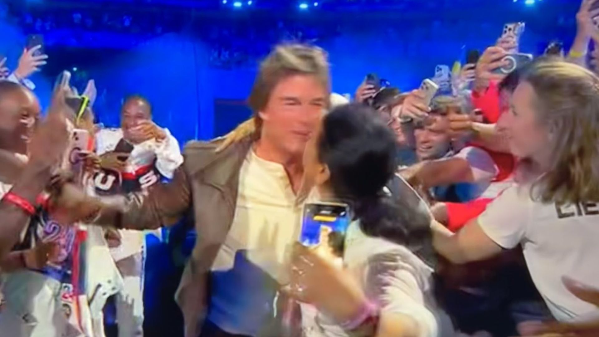 Woman Kisses Tom Cruise During Olympics Closing Ceremony, Sparks Controversy