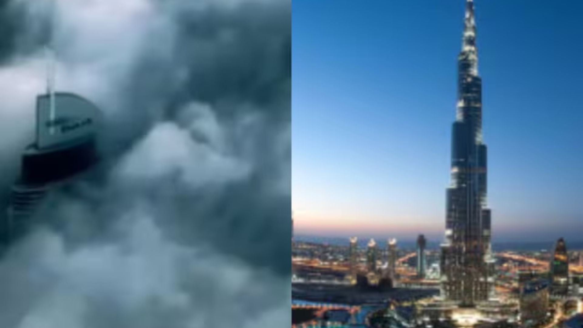 Stunning View of Clouds from Burj Khalifa’s Top Floor : Watch