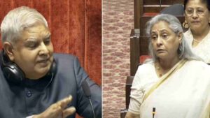 Jaya Bachchan & Jagdeep Dhankar’s Playful Banter Sparks Laughter In Parliament | Watch