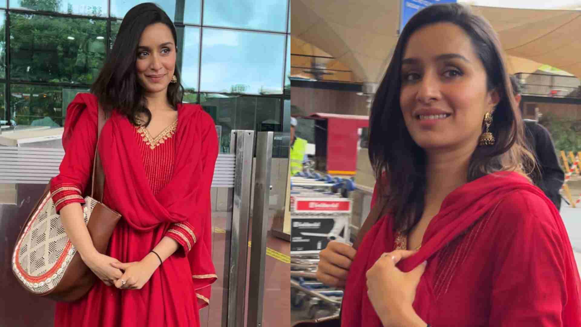 Watch: Shraddha Kapoor’s Budget-Friendly Red Suit For Stree 2 Promotion