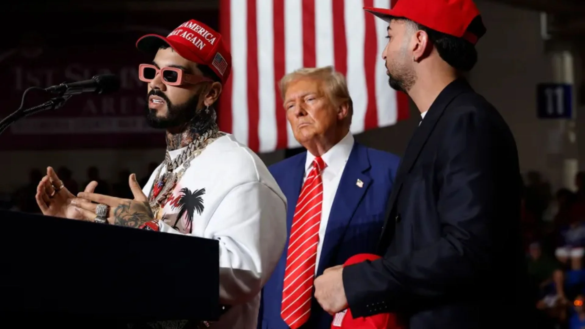 Puerto Rican Rapper Anuel AA Endorses Trump At Pennsylvania Rally