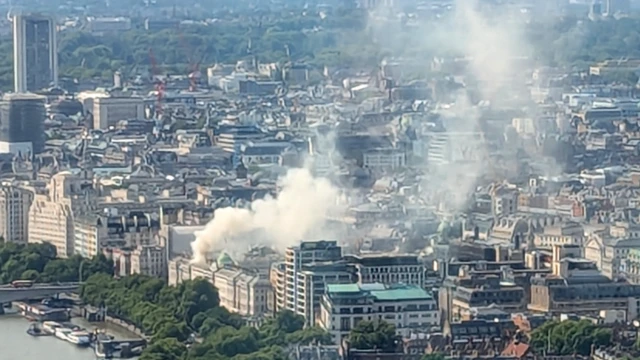 Massive Fire Erupts at London’s Somerset House