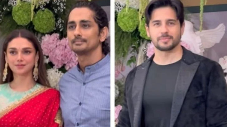 Aditi Rao Hydari, Siddharth Shine at Eka Lakhani’s Engagement; Sidharth Malhotra Stuns in Black