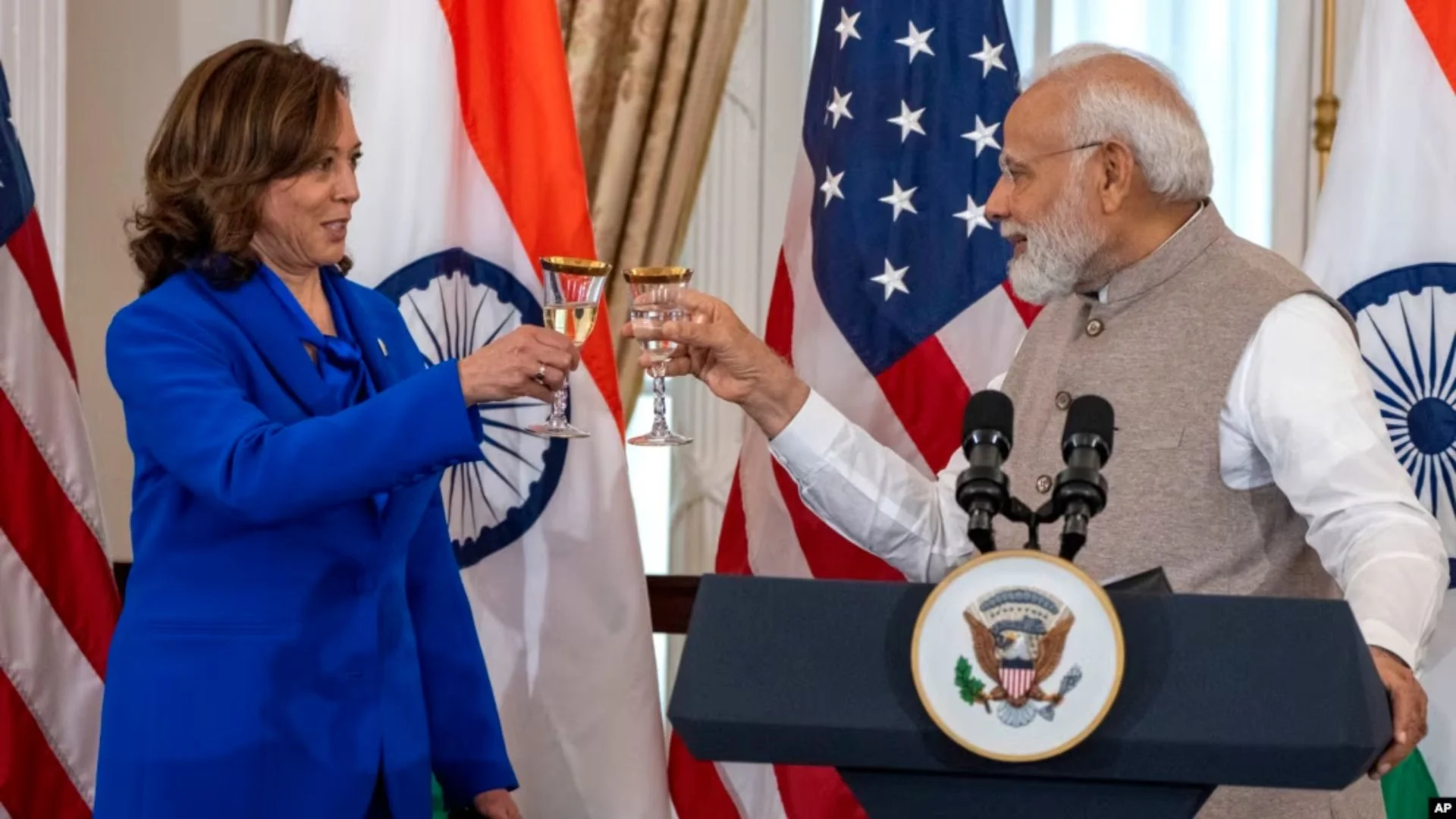 Kamala Harris and Narendra Modi