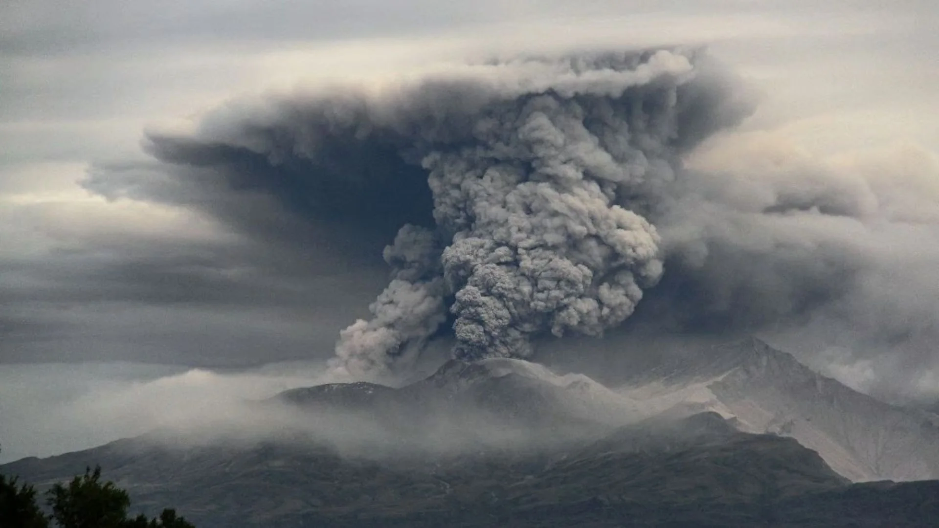 Volcano Erupts In Russia