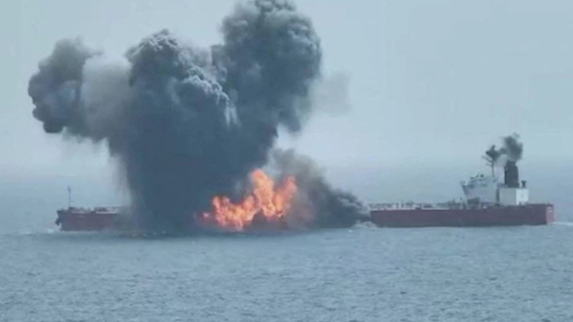 Greek Oil Tanker On Fire After Multiple Attacks In The Red Sea