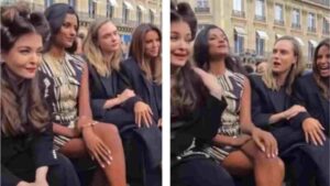 Watch: Aishwarya Rai Shares Lighthearted Moment with Simone Ashley at Paris Fashion Week