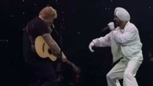 Watch: Ed Sheeran Surprises Fans with Special Appearance at Diljit Dosanjh’s Concert