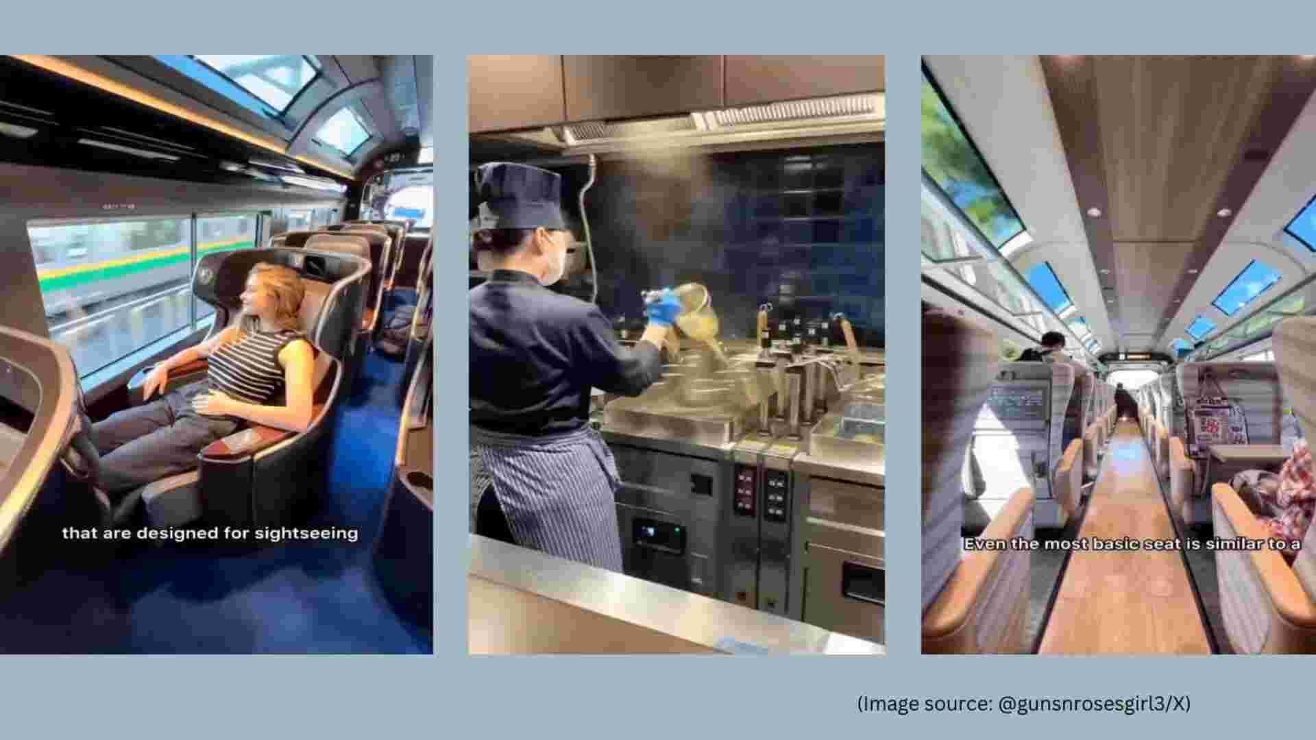 Japan’s Luxurious Express Train: Business Class Seats, Restaurant And More