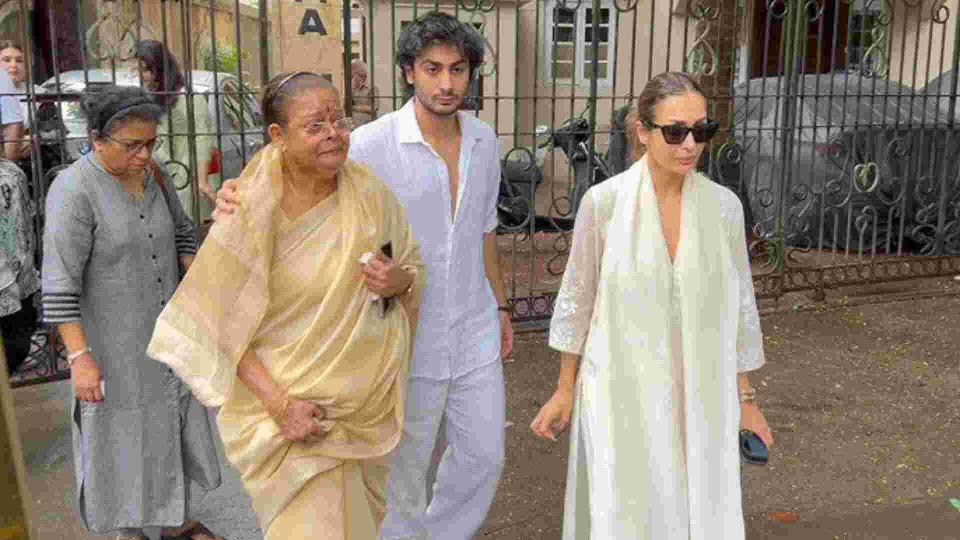 Malaika Arora with son Arhaan Khan and mother Joyce