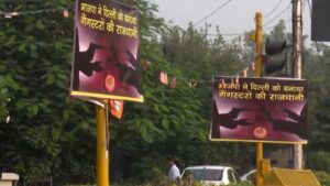 Posters Claim ‘BJP Turned Delhi Into Gangsters’ Hub’ Appear Across City