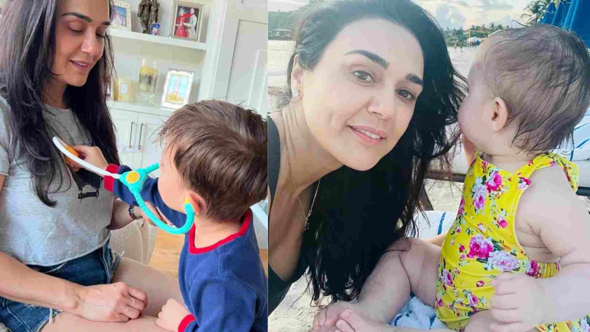 Preity Zinta Shares Sweet Moment With Son 'Dr Jai','You're in safe hands'