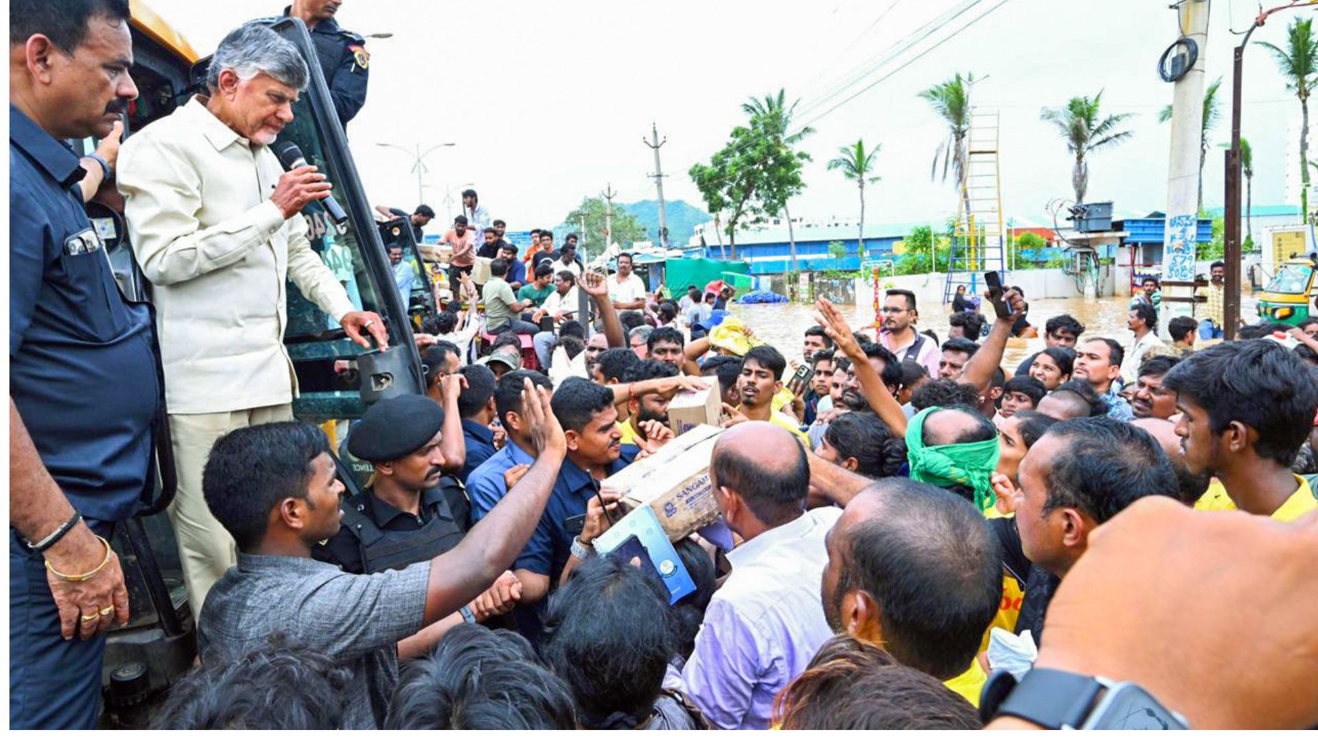 CM Chandrababu Naidu Holds Teleconference to Oversee Flood Relief Efforts in AP