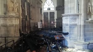 Fire Damages Historic Church in France; Elon Musk Questions Possible Arson