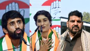 Brij Bhushan Sharan Singh Claims Wrestlers’ Protest Was a Congress-Backed Conspiracy After Vinesh Phogat and Bajrang Punia Join Party