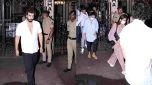 Watch: Arjun Kapoor Escorts Malaika Arora After Her Father’s Death; Kareena, Karisma Also Seen