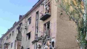 Zaporizhzhia Residential Buildings In Ukraine Hit by Russian Strike, 14 Injured