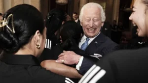 Watch: Black Ferns Share Heartwarming Healing Hug With King Charles At Buckingham Palace