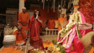 Inside Ambani’s Ganesh Chaturthi Celebrations: Radhika Merchant Dazzles In Red Sharara, Family Performs Puja | Watch