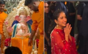 Radhika Merchant’s Sardar Ji Bodyguard Goes Viral Again During Ganpati Celebrations At Antilia | Watch