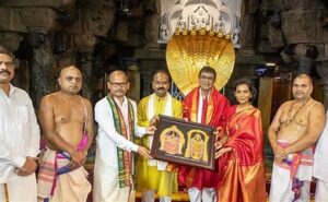 CJI Chandrachud Prays At Tirumala Temple Amid Tirupati Laddu Controversy