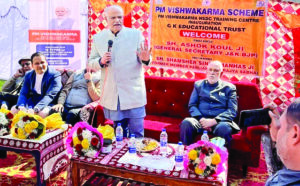 J&K ranks third nationally in PM Vishwakarma training; two districts among top 10