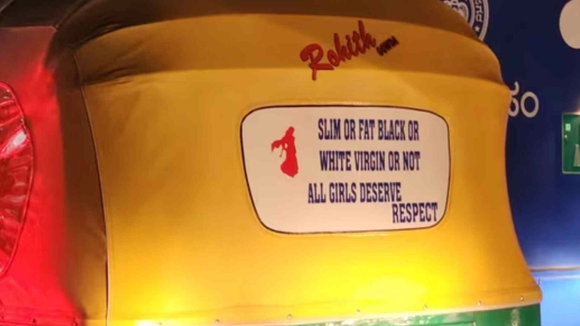 Bengaluru Auto’s Bold Gender Equality Message Sparks Debate Online: ‘Virgin Or Not…’