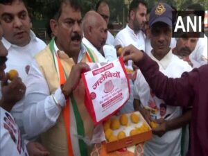 Early Trends Show Congress Leading in Haryana and J&K; Party Workers Celebrate with Sweets and Slogans