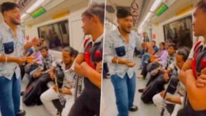 Watch: Boys Sing ‘Mata Rani’ Bhajans In Delhi Metro