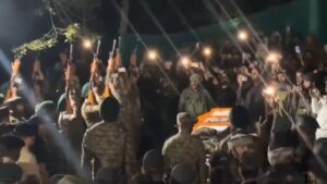 “Hundreds Chant ‘Hilal Tere Khoon Se Inqlab Aayega’ At Funeral Of Army Jawan Killed In J&K Terror Attack | WATCH