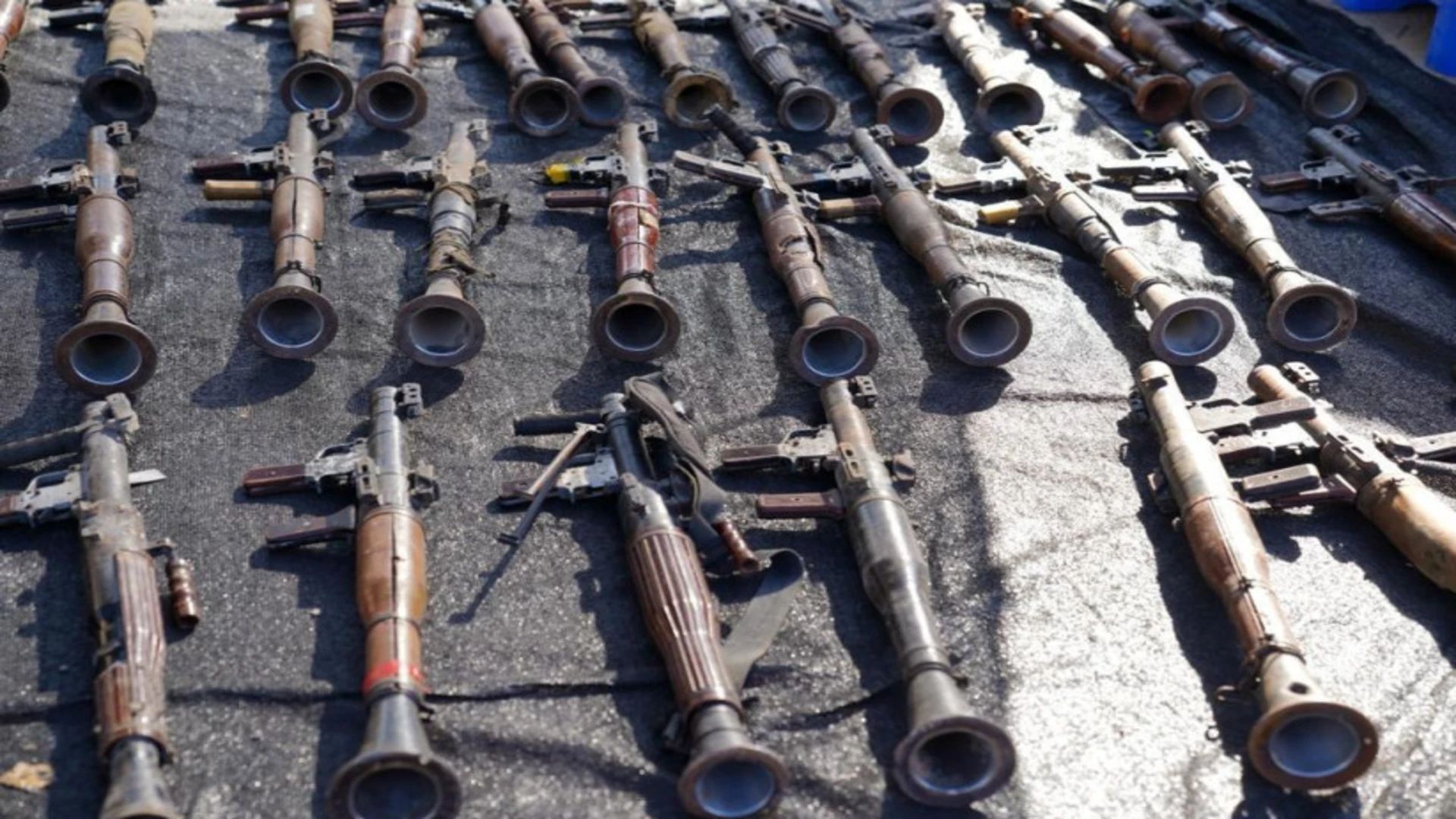 IDF Marks First Anniversary Since October 7 Attacks with Seized Hamas Arsenal Display