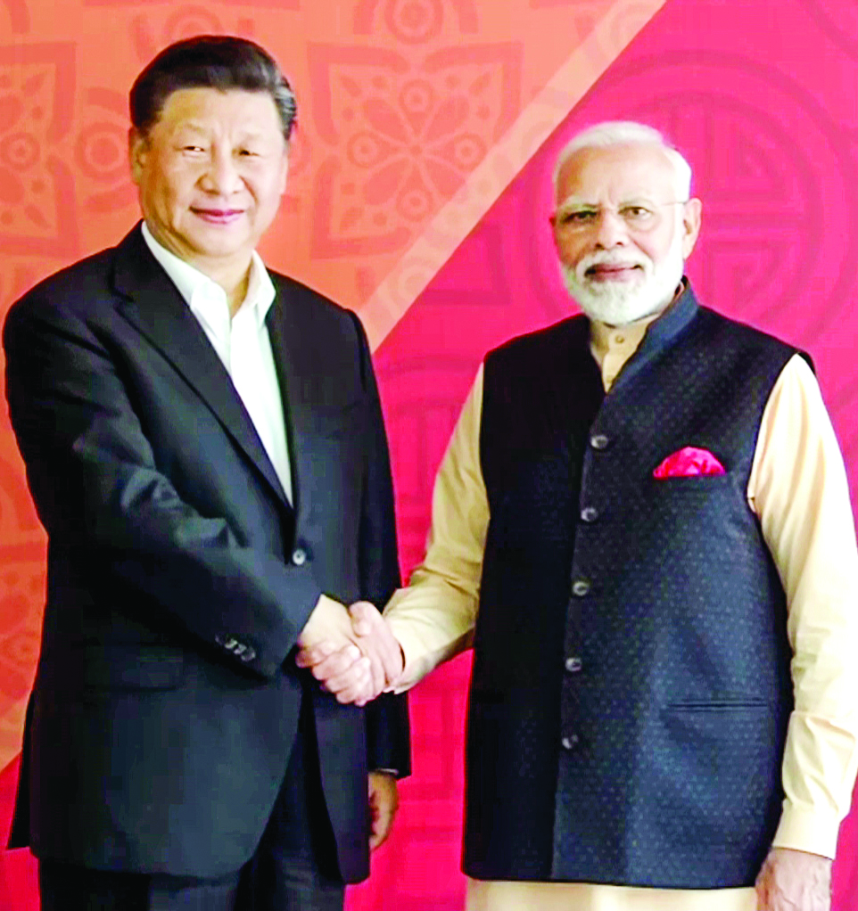 PM Modi and Xi (file photo). ANI