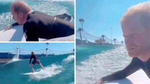 Prince Harry Wows Fans with Surfing Skills in California | WATCH